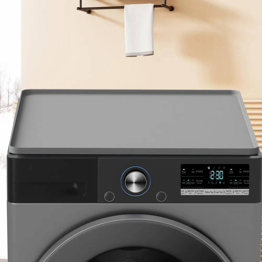 Cover Washing Machine Top Protector Washer and Dryer Silicone Cushion Pad Mat for Laundry