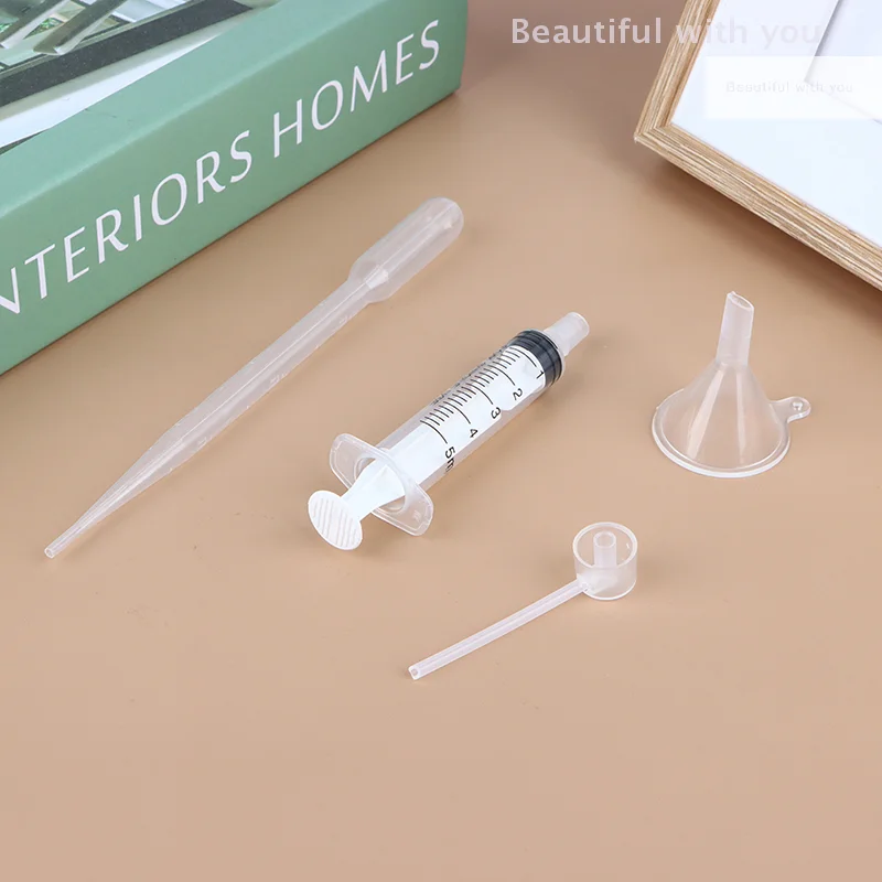 

1Set Perfume Dispenser Tools Refill Tools Plastic Diffuser Syringe Straw Dropper Funnel Spray Dispensing Cosmetic Tools