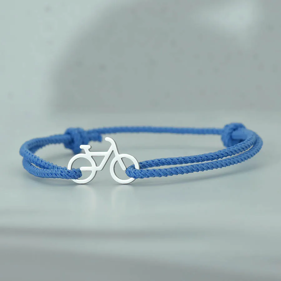 Personalisiertes Sport-Edelstahl-Fahrradarmband für Männer und Frauen, schwarz-rotes Fahrrad-Charm-Armband, Schmuck – Detail 5
