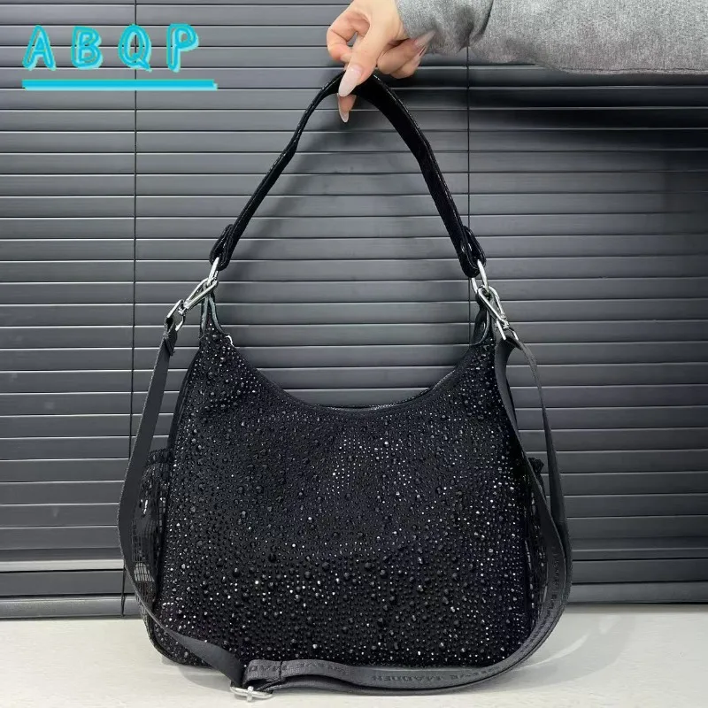 New Women's Diamond Handbag Luxury Brand Diamond Dinner Party Women's Shoulder Bag Large Capacity Dinner Shiny Women's Bag