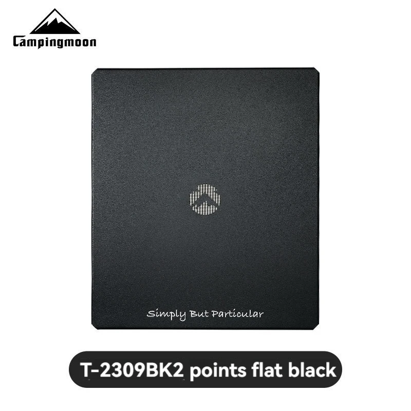 CAMPINGOON T-2309BK aluminum alloy 2/1 day flat black multi-purpose table accessories auxiliary tray support