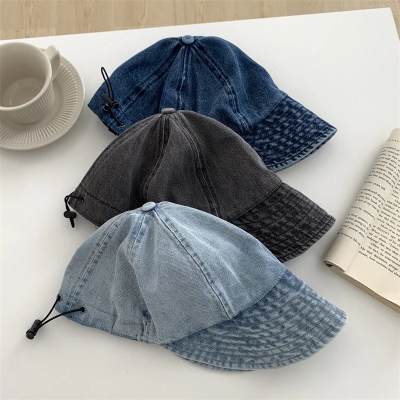 2023 Washed Cowboy Fisherman's Hat for Women Outdoor Sun Hat Summer Section Lovers Fashion Wild Bucket Hats Caps Casquette