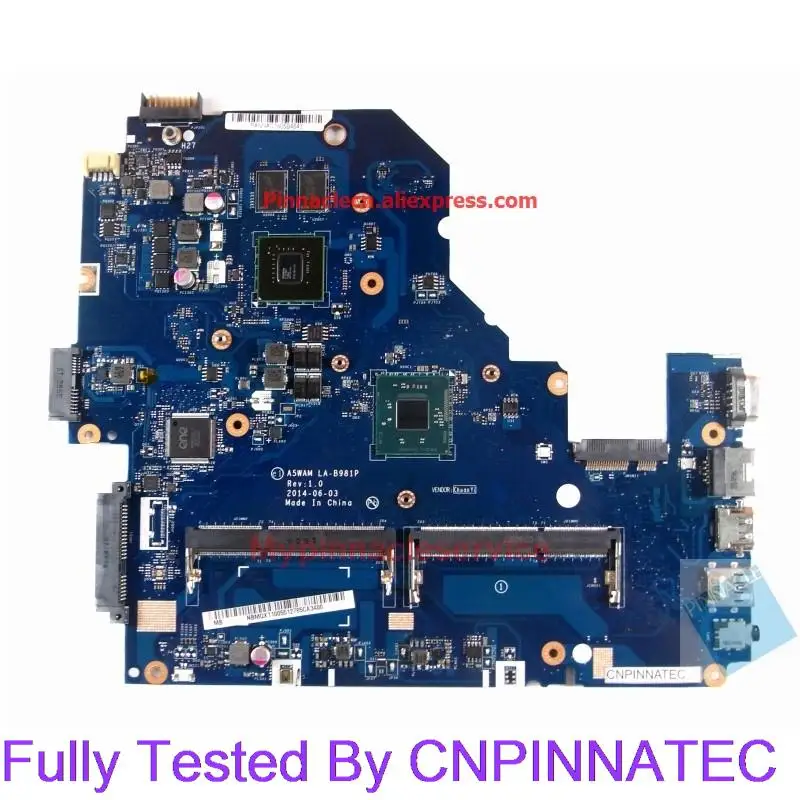 

NBMQW11002 NBMQW11004 NBMQX11005 motherboard for Acer Aspire E5-511G Laptop A5WAM LA-B981P