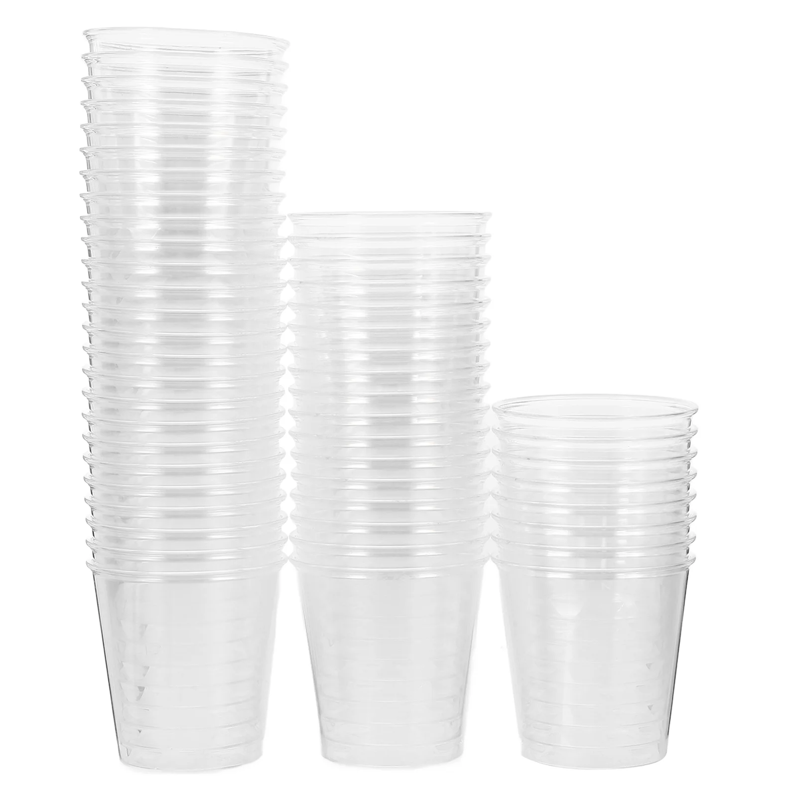 

100 Pcs Disposable Wineglass Travel Mug Cups for Drinking Party Beverage Hard Plastic Small Clear Multi-use