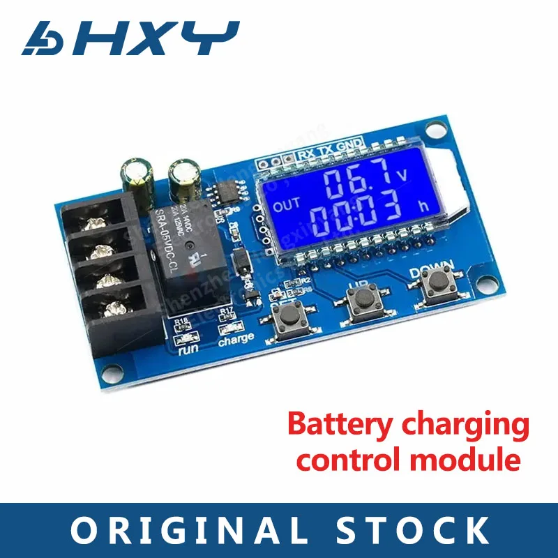 6-60v 10A Lithium Battery Charge Control Module Controller Protection Board with Overcharge Protection Switch XY-L10A