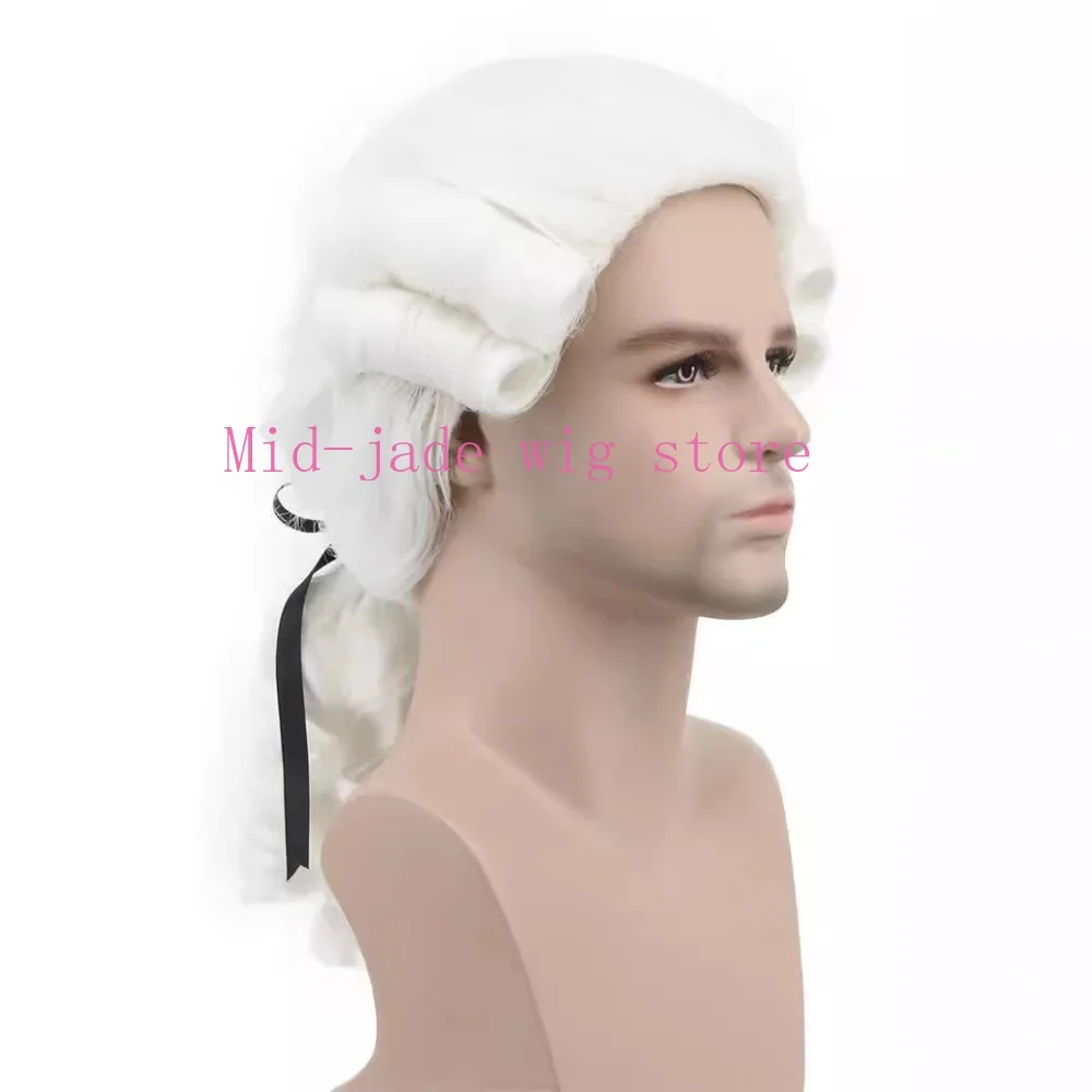 Judge Style Twin Braid Cosplay Wig Blonde Ponytail Character Costume Wig for Convention Roleplay