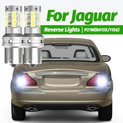 2pcs LED Reverse Light Blub Backup Lamp P21W BA15S 7506 1156 Canbus No Error For Jaguar S-TYPE 2 XJ XK 8 X-TYPE 1 2001-2009