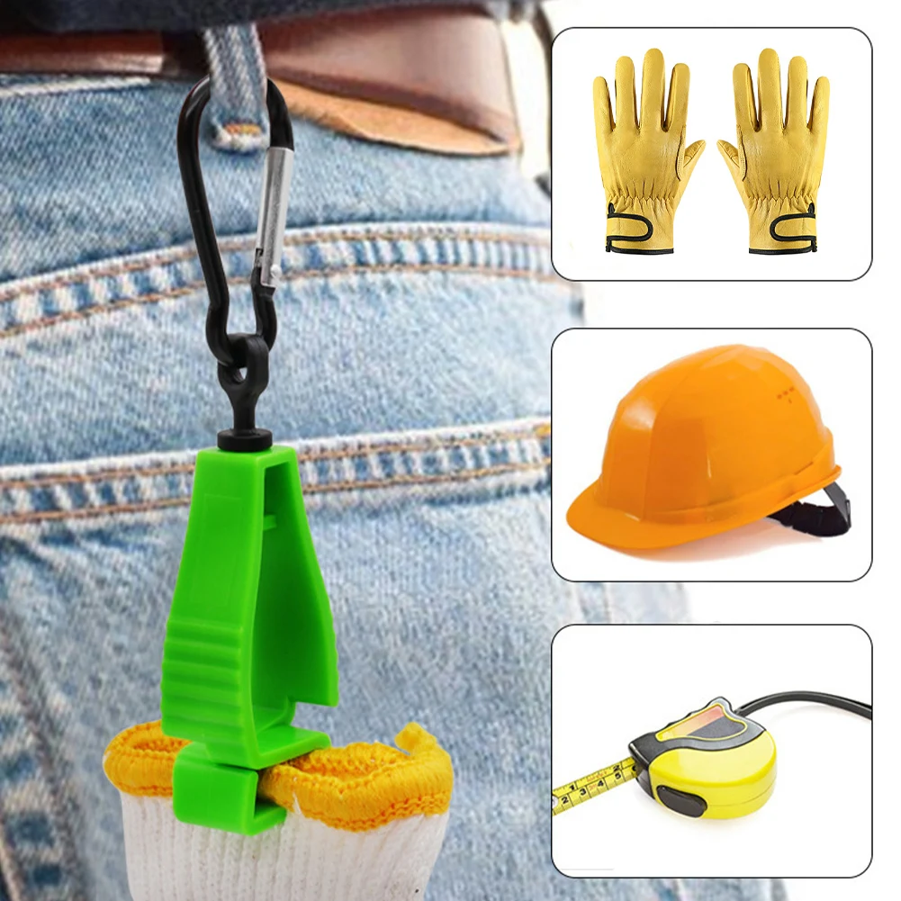 1PC Multi-Purpose Protective Gloves Anti-Loss Clip With Buckle Outdoor Working Tools Storage Plastic Protective Carry-On Clips