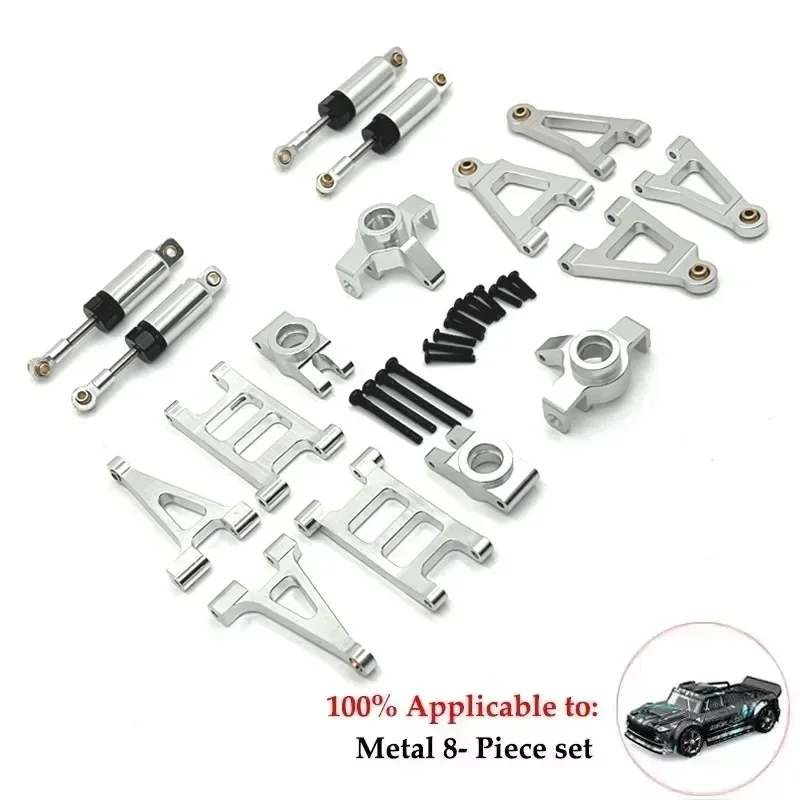 MJX Hyper Go 14301, 14302, 14303 Piezas de actualización automotriz RC, copas de dirección de metal, brazos oscilantes superiores e inferiores y otras piezas