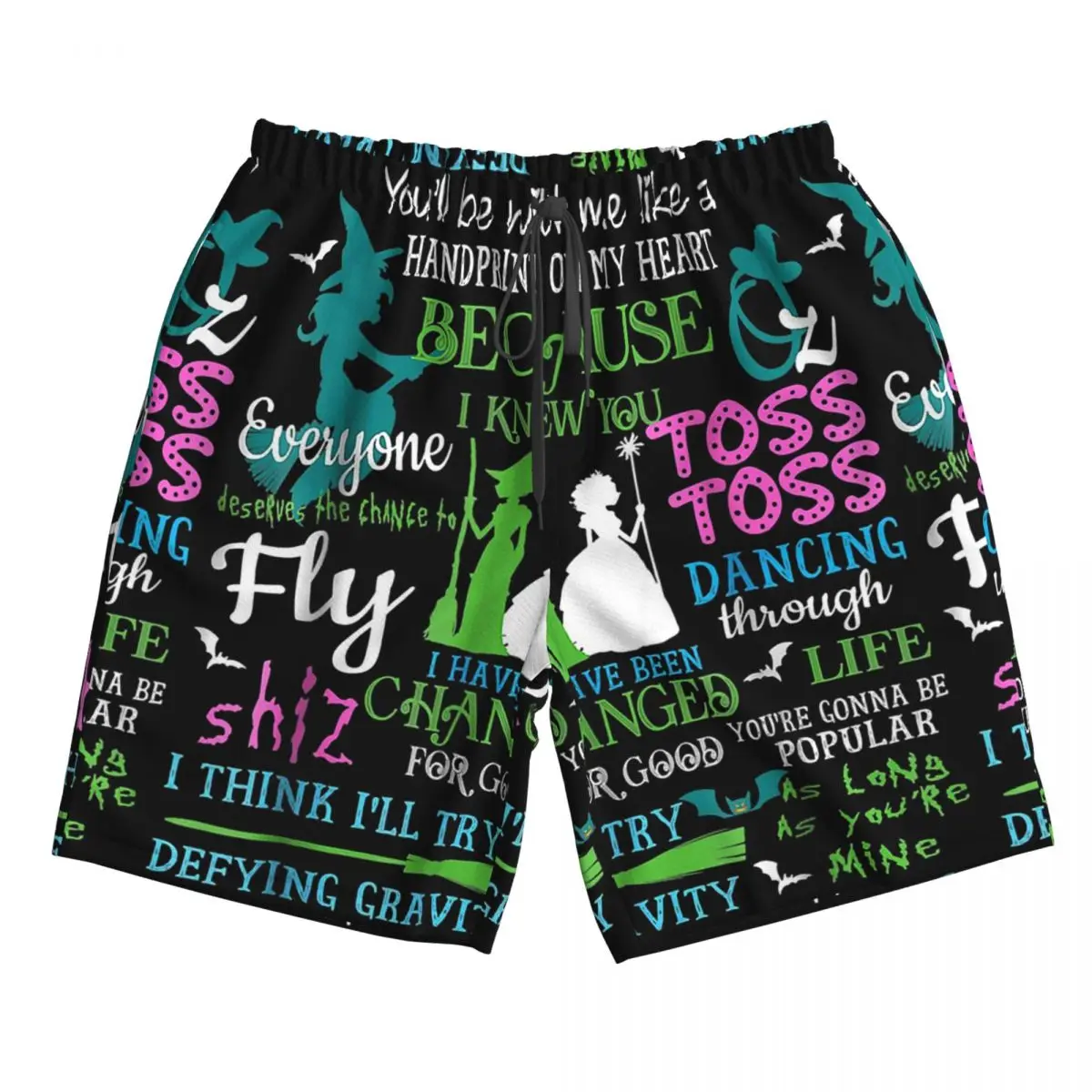 

Halloween Wicked Musical Trunks Beach Board Shorts Casual Quick Dry Swimming Summer Men Pants