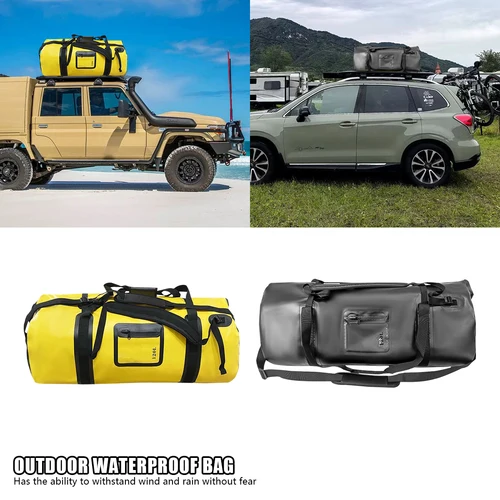 Bolsa de lona impermeable de 120L para motocicleta, bolsa trasera para montar en bicicleta, gimnasio, kayak, canotaje, Rafting, pesca, aventura al aire libre