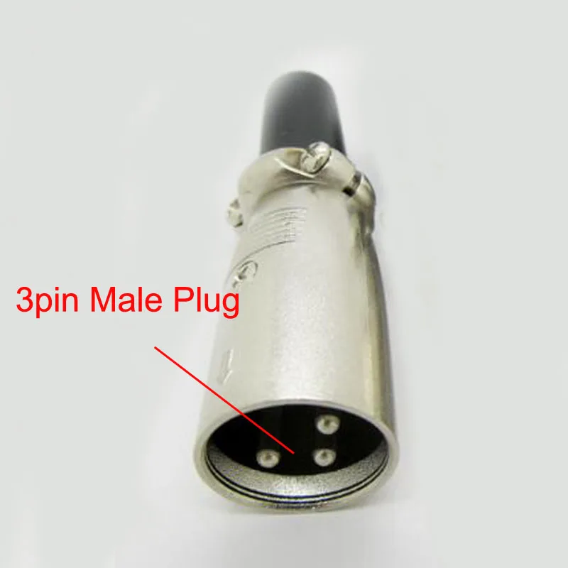 Banggood 1pcs XLR 3pin or 4pin Microphone Mic Speaker AMP Male or Female Audio Cable Connector Plug Adapter