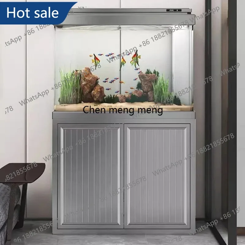 

M02 New Style Ornamental Fish Aquarium Indoors Hotel Floor Ecology Aquarium Creative Living Room Home Furniture El Acuario Lsyg
