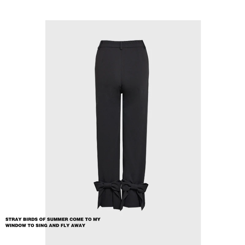 

Брюки-кюлоты Forever 2 Bla с завышенной талией, утягивающие, женские, летние, повседневные, маленький размер, прямые, длинные