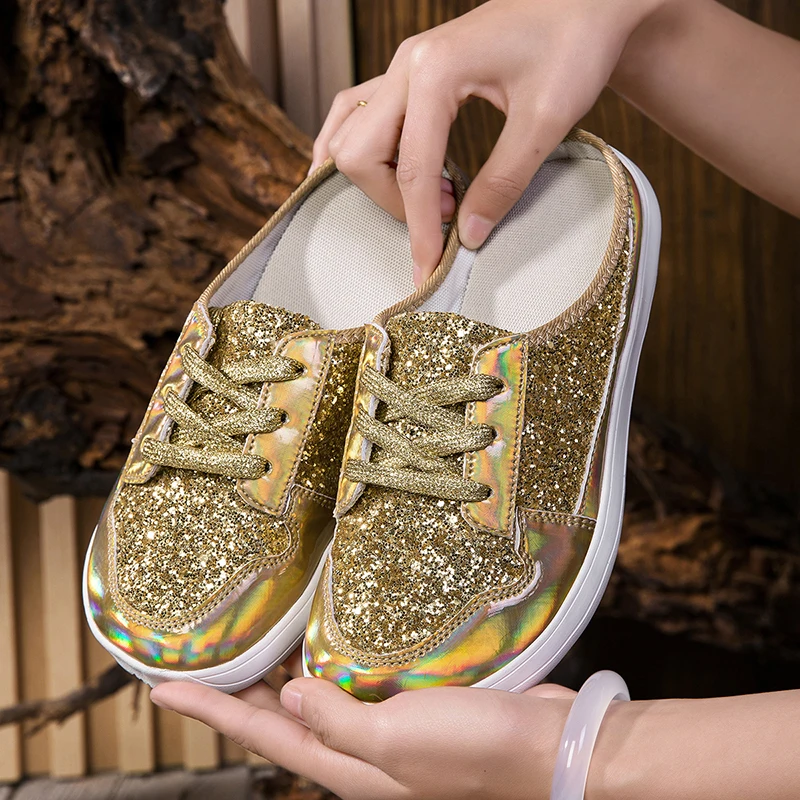 

Hot Selling Summer Trendy Womens Casual Shoes Outdoor Daily Convenient Slippers Lace Up Breathable Comfortable Walking Shoes