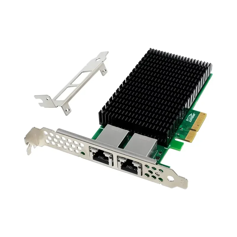 X550-T2 PCIe X4 Network Card Dual RJ45 10G Ethernet Adapter Multi-Speed Fusion NIC Wired LAN Controller V3.0 SQ7405
