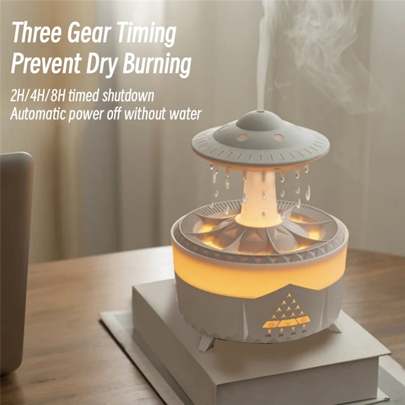 AB43-UFO Water Drop Aromatherapy Machine Household Large Fog Desktop Silent Control Essential Diffuser