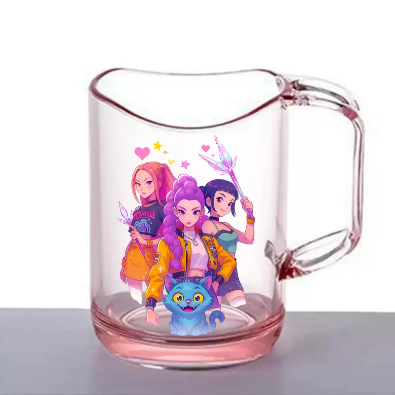 K-Pop شيطان الصيادين كوب لفرشاة الأسنان الكرتون أكواب مياه بلاستيكية موضة زوجين كوب غسول الفم اكسسوارات الحمام المنزل ديكور الهدايا #5