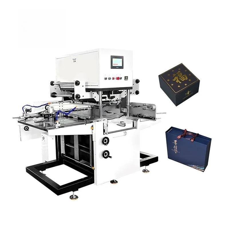 Automatic Hot Foil Bronzing hine Paper Leather Gold Embossing hinery Cardboard Hot Stamping hine