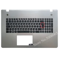 New Russian Keyboard for Asus N76 N76VB N76VJ N76VM N76VZ RU Laptop keyboard  with Palmrest Upper cover