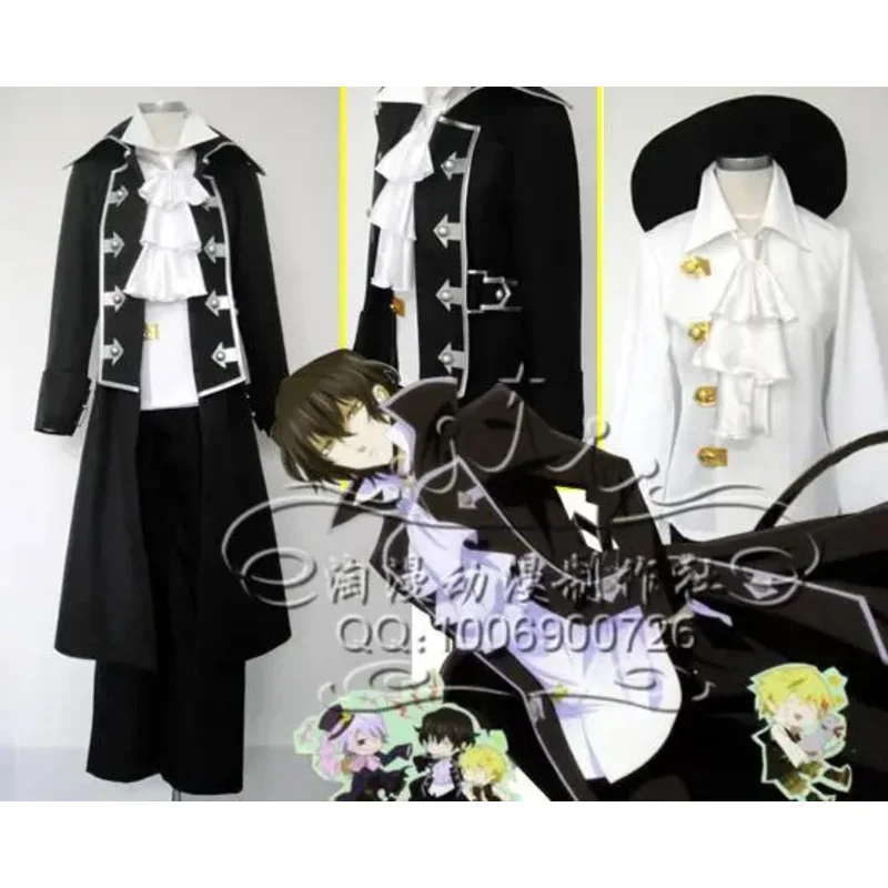 Cheap Pandora Hearts gilding nighttray cosplay costume with hat 11 js6097