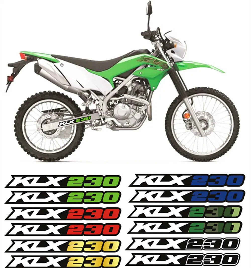 Swing Arm Chain Drive Shaft Air Box Decorate Decals Reflection Stickers For KAWASAKI KLX230 KLX230R KLX230S KLX 230 230R 230S