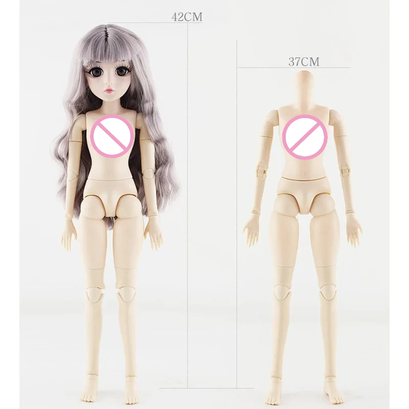 Accesorios para cabeza de muñeca de 42 cm, cuerpo de 18 pulgadas 1/4 con 26 articulaciones, juguete para disfrazar