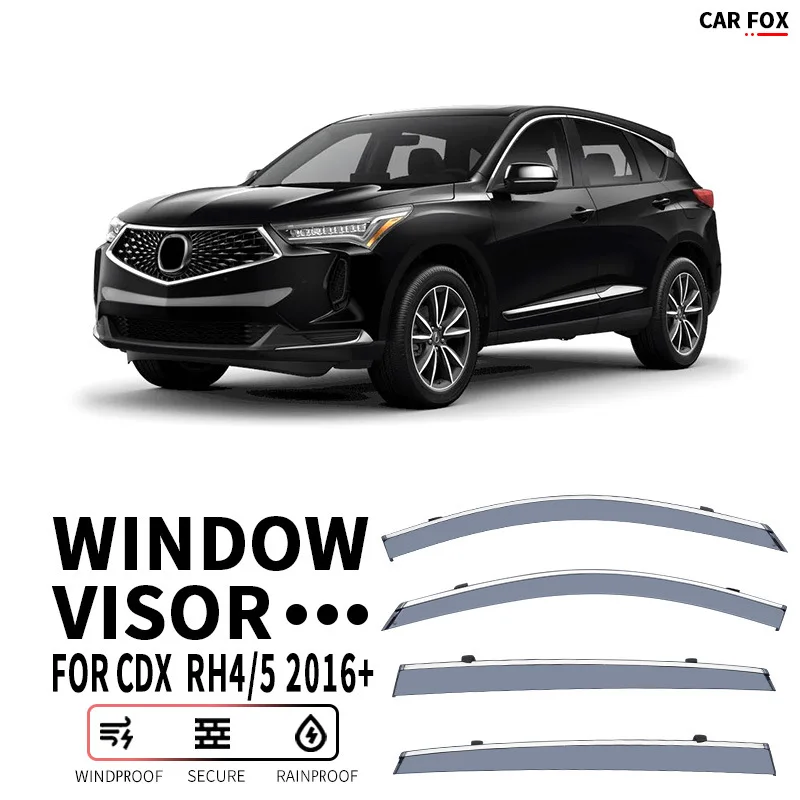 

For Honda ACURA CDX RH4/5 2016+ Car Window Visor Awning Shelters Windshield Side Window Rain Sun Shade Auto Accessories