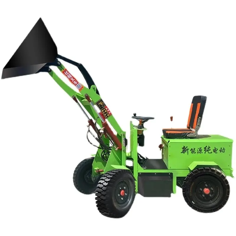 China Small Farm Mini Electric Wheel Loader Front End Compact Battery for Sale