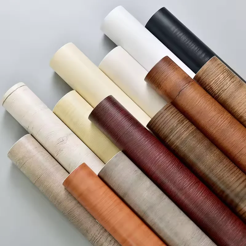 40cm PVC Waterproof Self Adhesive Wallpaper Roll Furniture Cabinets Vinyl Decorative Film Wood Grain Stickers For Diy Home Decor