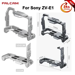 Faclam Camera Cage Falcam F22 F38 F50 Quick Relase Plate Rig per fotocamera Sony ZV-E1 con supporto svizzero 1/4 Arca 3503/3501w argenteo