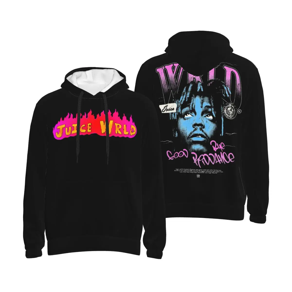 

Men Women Juice Wrlds 999 Rapper Hoodie Hooded Collar Drawstring Hoodies Hip Hop Pullover Sweatshirts Long Sleeve Shirt