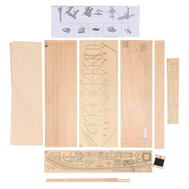 

1:70 New Port Wooden Sailing Boat Model DIY Kit Ship Assembly Decoration Gift