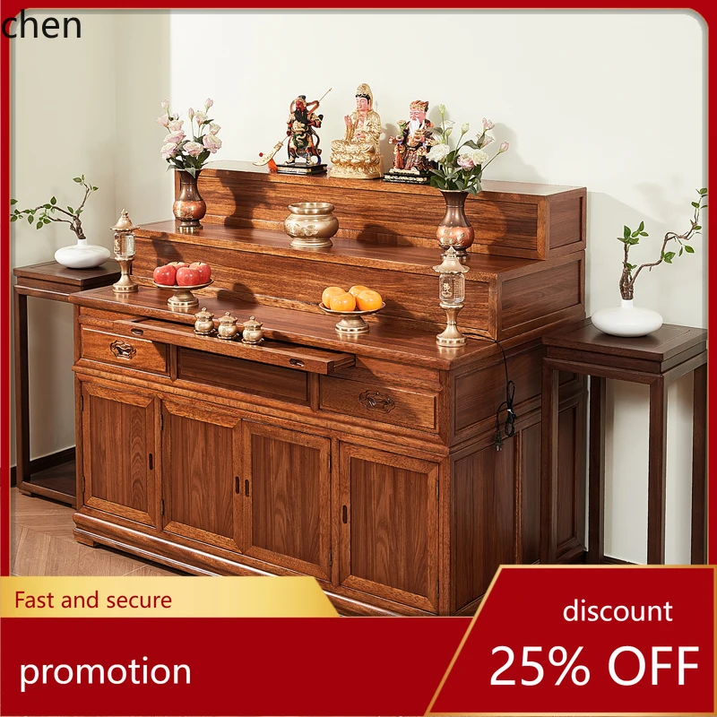 HXL Three-Layer Offering Table Buddha Counter Offering Home Altar Buddha Hall God Table