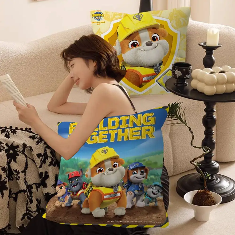 Cartoon P-Patrol Cute Dog Personalized Pillow Cover Kids Bedroom Wild Party Decor Pillowcase kid Birthday shower Gift