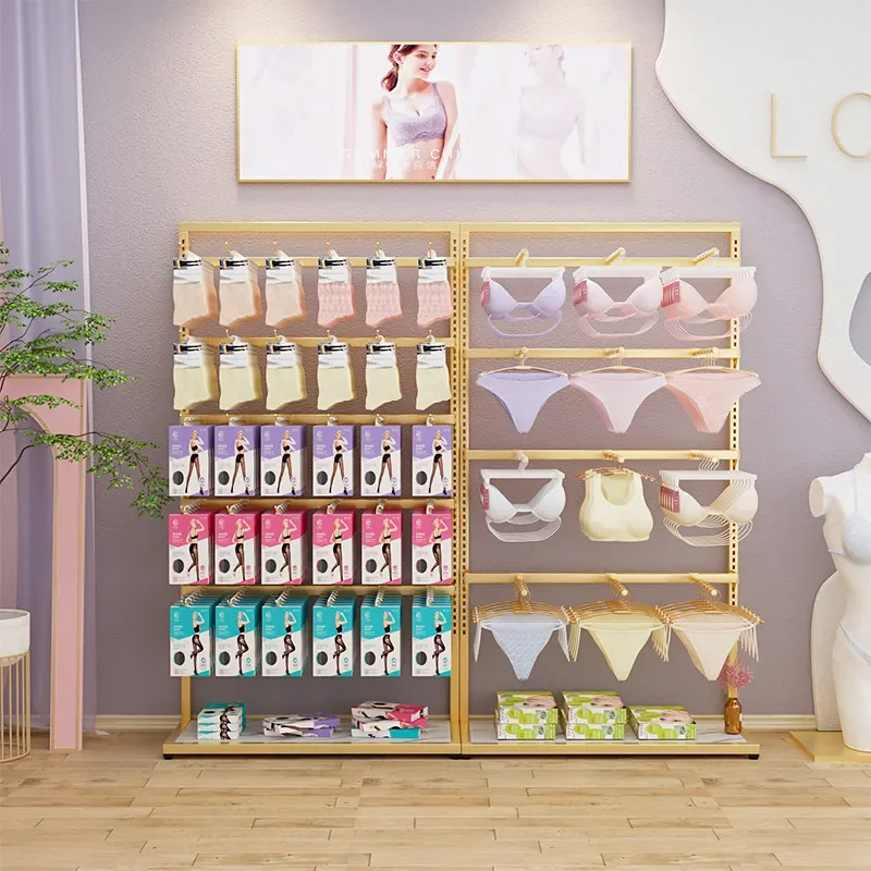 

Стеллаж для демонстрации нижнего белья Ironwork для женской одежды, напольный, регулируемый, пристенный, для хранения носков