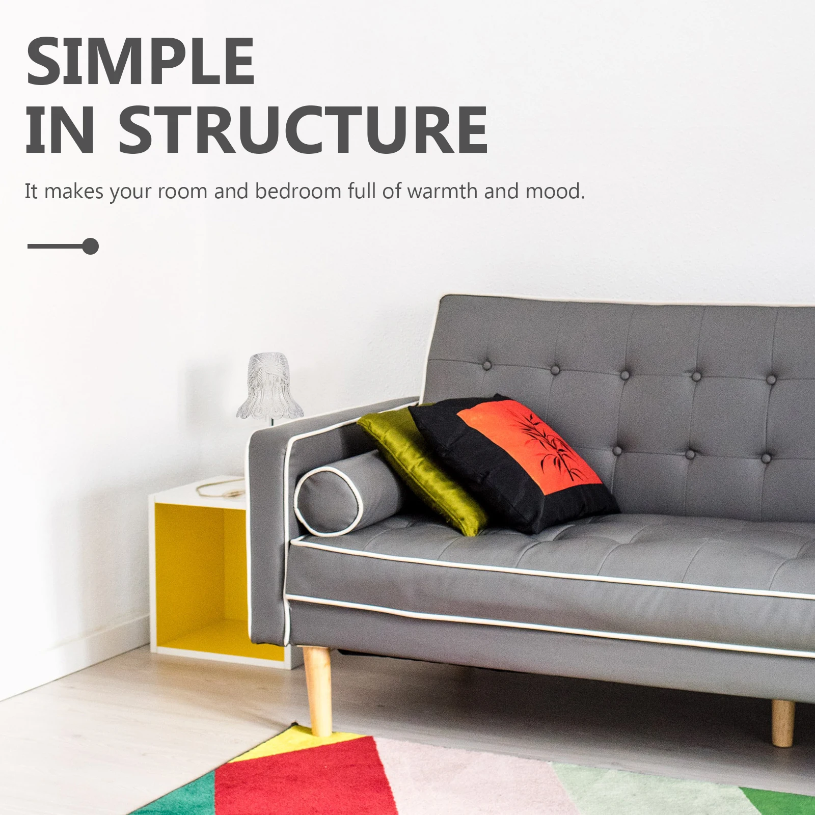 

1Pcs Glass Lampshade Transparent European Style Bedroom Lamp Cover Decorative Light Accessory Warm Atmosphere Lamp Cover