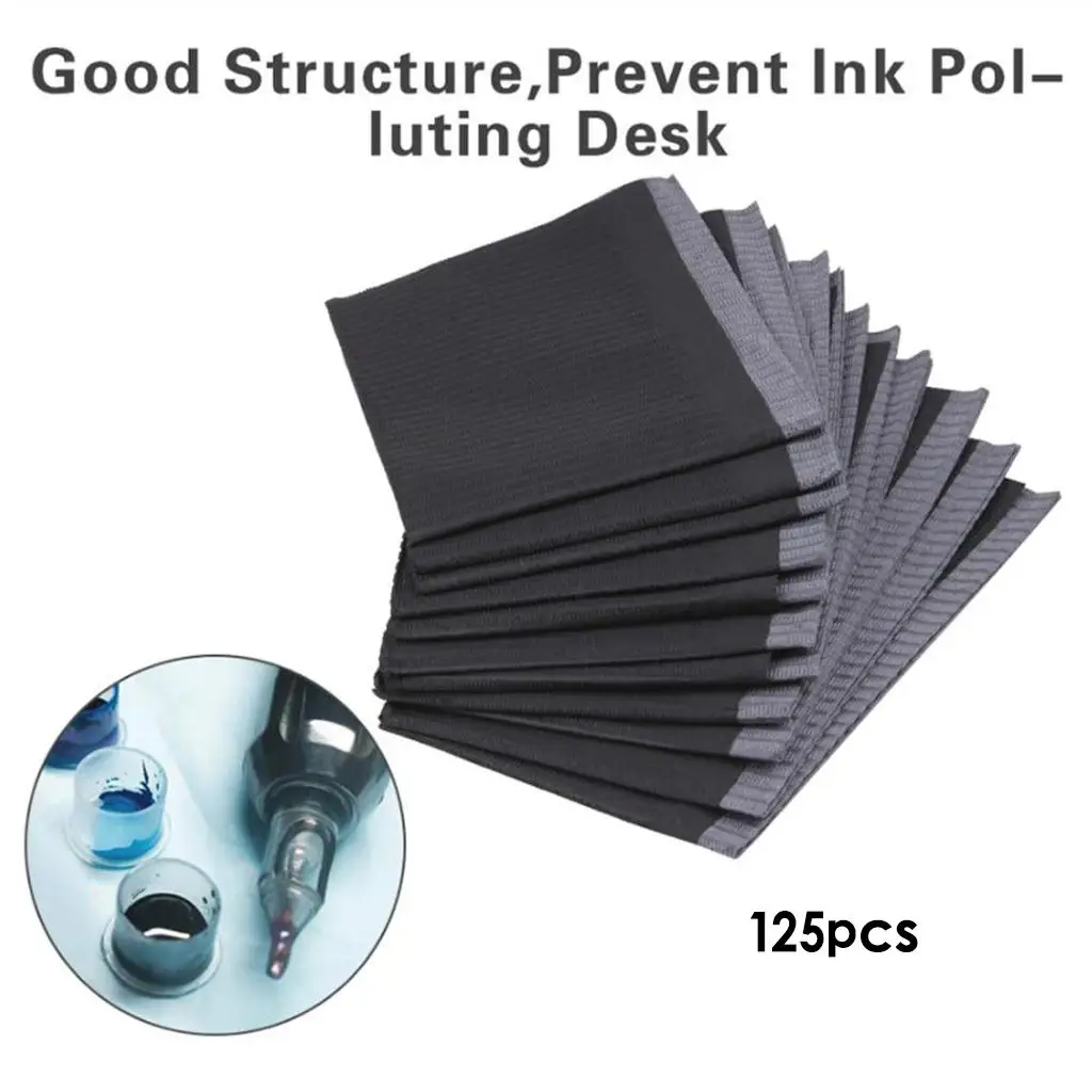 

Set of 125 Disposable Tattoo Table Covers Patient Bibs Tattoo Tray Covers