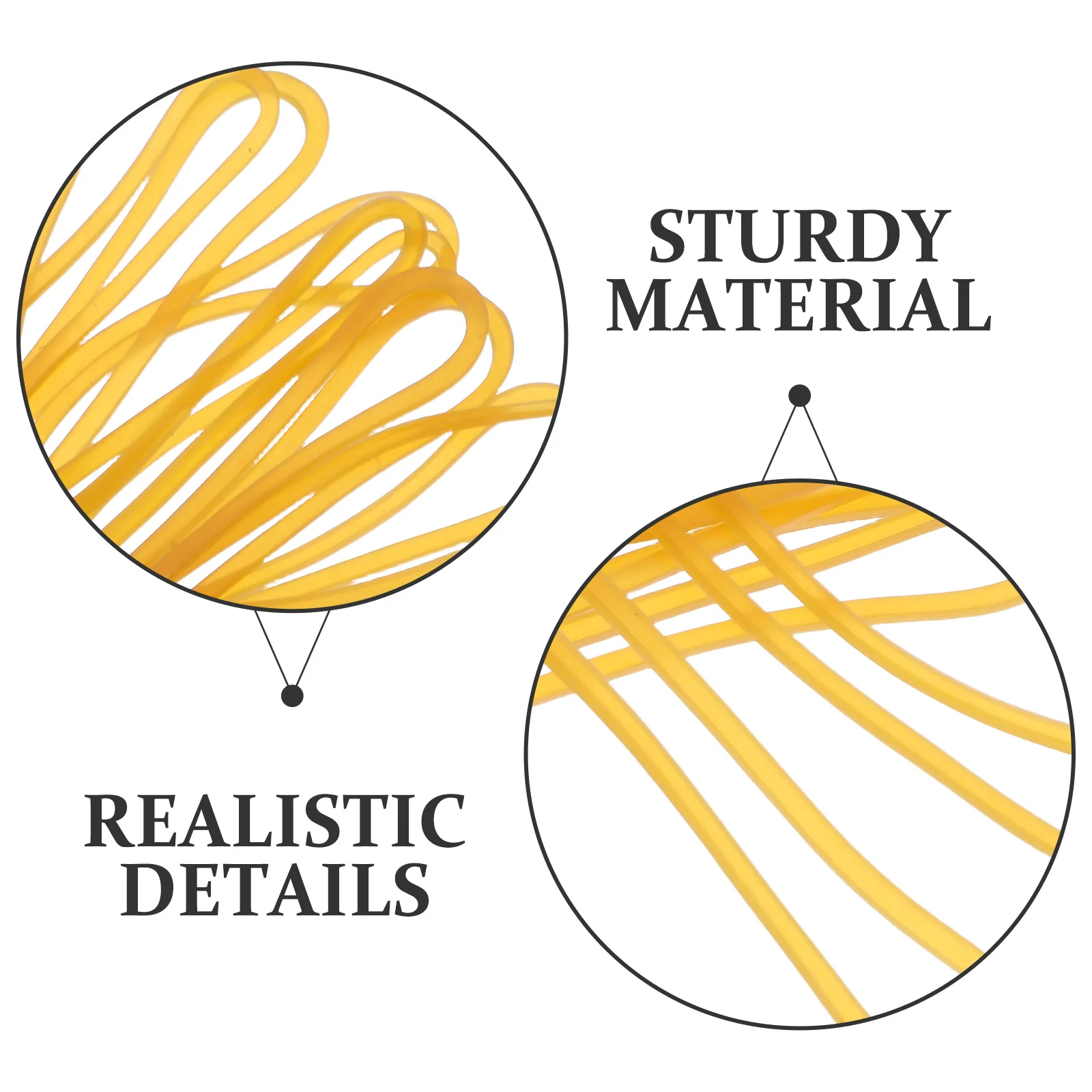 500 قطعة الأربطة المطاطية الصفراء سميكة أربطة مرنة لمكتب المدرسة المنزل الثقيلة مجلد ملفات مغلفة المال قابلة لإعادة الاستخدام #6