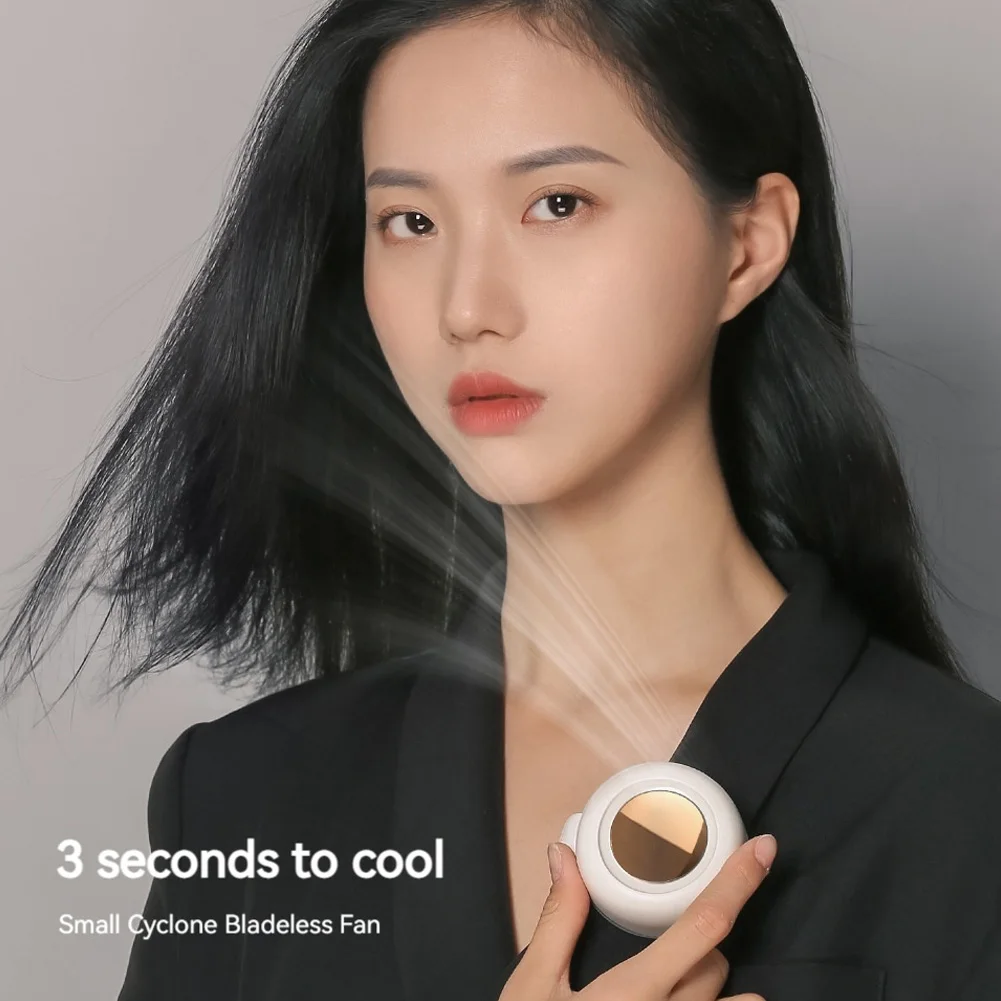 

Мини-ручной вентилятор с перезаряжаемой батареей, портативный вентилятор, носимый персональный вентилятор для тела для работы на открытом воздухе, пешего туризма, путешествий