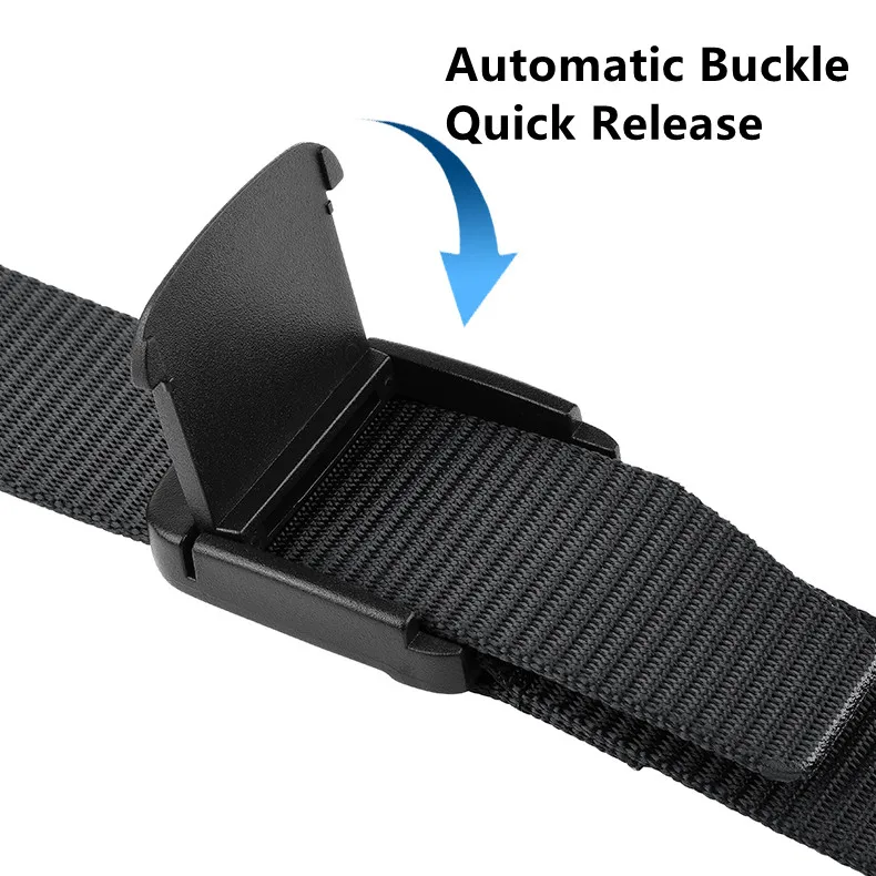 Military Automatic Buckle Nylon Belt Outdoor Hunting Multifunctional Tactical Canvas Belt High Quality Men And WomenBelt image 6