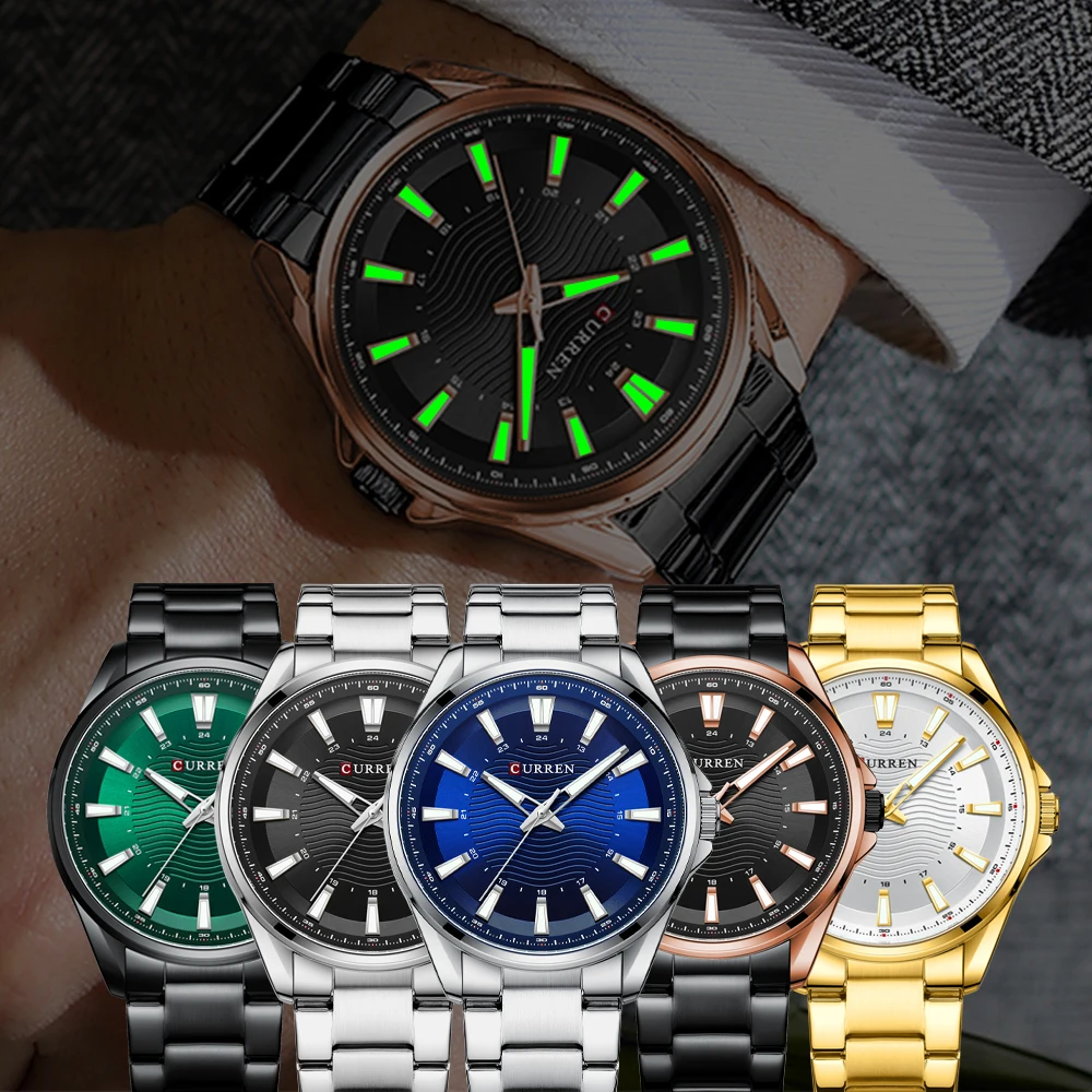 CURREN Top Brand Luxury Retro Men's Quartz Watch Waterproof Luminous Exquisite Versatile Business Wristwatch Relogio Masculino