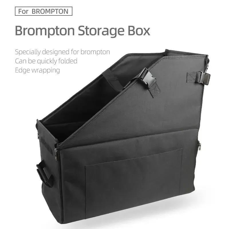 Portable Folding Bike Storage Box For Brompton Bicycle Storage Dustproof Box Waterproof Car Trunk Transport Large Storage