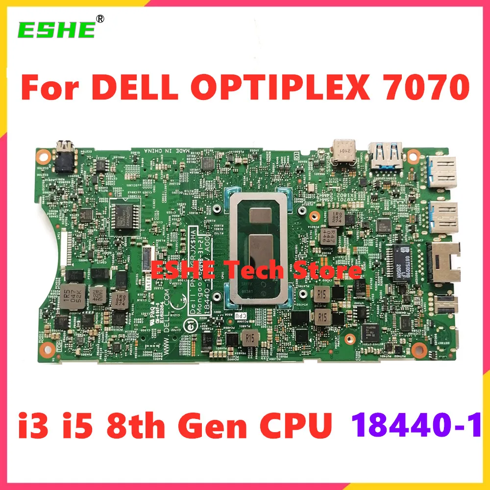 

18440-1 Mainboard For DELL OPTIPLEX 7070 Laptop Motherboard 0C6KCD CPU i3-8145U i5-8365U i7-8665U DDR4 100% Test OK