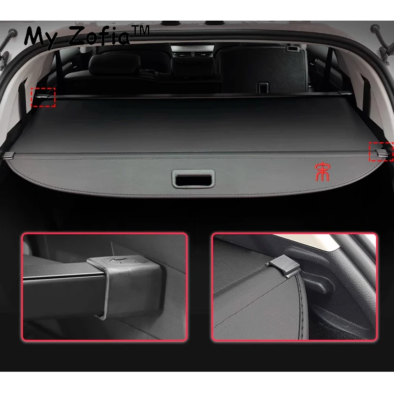 For BYD Seal U Sealion 6 2024 2025 Rear Trunk Curtain Cover Rear Rack Partition Shelter Canvas Storage Decoration Accessories