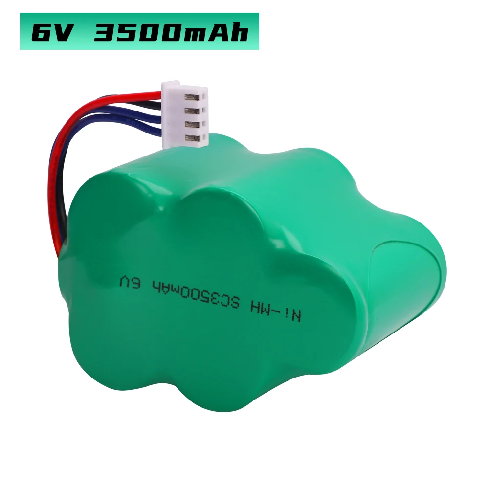 Bateria robô aspirador de pó 6v ni-mh 3500mah para 620 710 d73 d76 ecovacs lp43sc 3300p5 se encaixa cod rb001 cen630 tbd71 etc.
