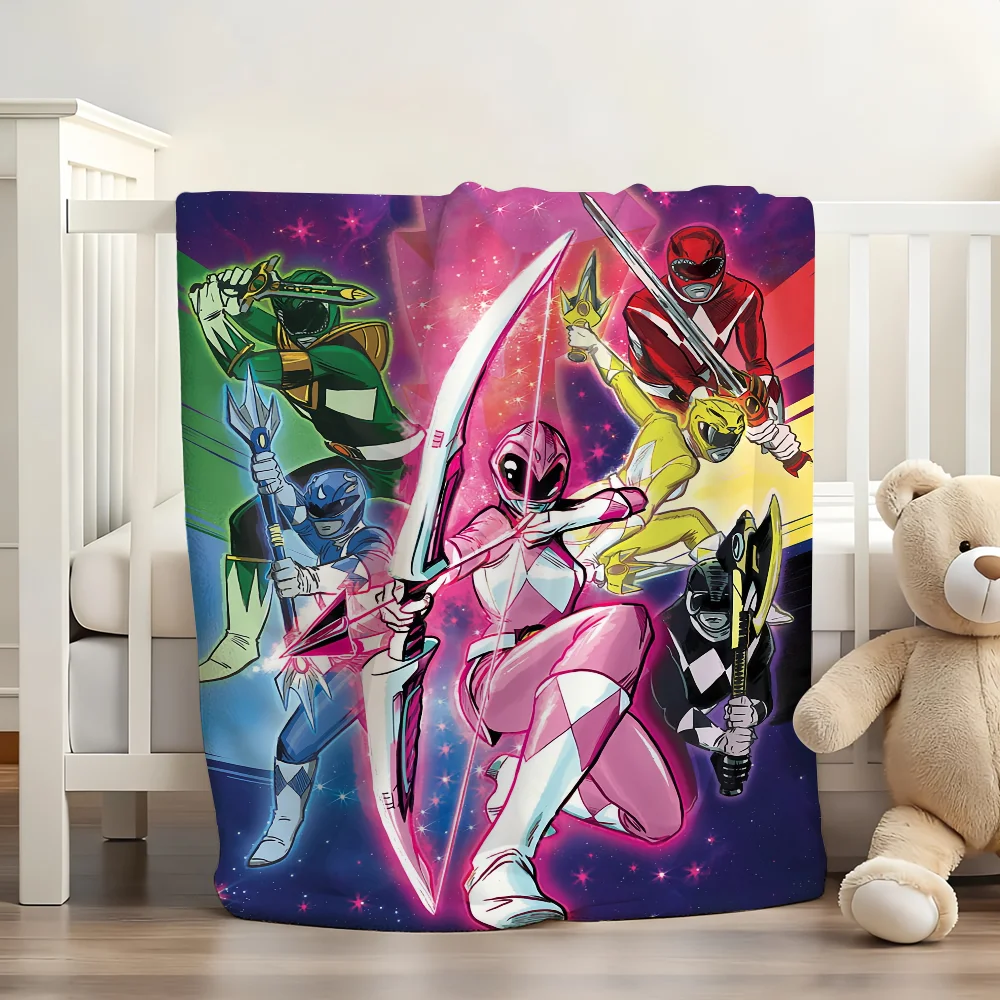 

Movie P-Power R-Rangers Blanket Soft and Skin Friendly For Couch Bed Napping Bedspread All Seasons Comforter