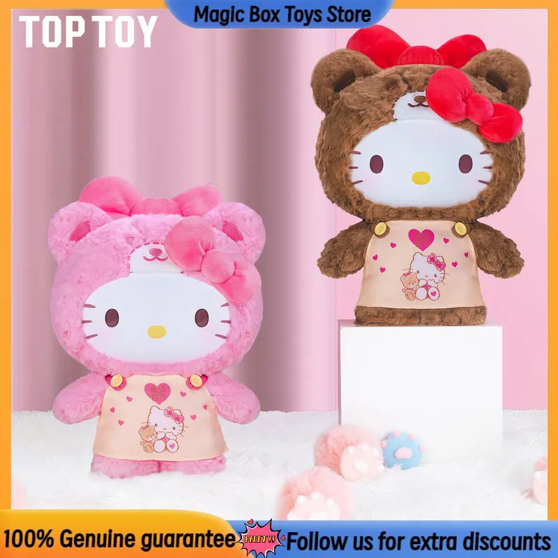 

Плюшевая кукла Hello Kitty 38 см, карамельно-розовая, в ночном платье с сердечками, игрушка в слепой коробке, романтический подарок на День святого Валентина для девочек