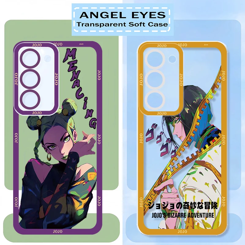 Anime JoJo\'s Bizarre Adventure Phone Case For OPPO Realme 5 6 7 8 9 10 12 i Narzo 50 Pro Plus Angel Eye Translucent Cover Soft