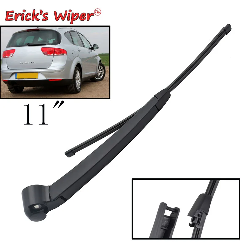 Kit de escobilla y brazo de limpiaparabrisas trasero de 11 "para Seat Altea XL Altea Freetrack 4 2004-2015, parabrisas de ventana